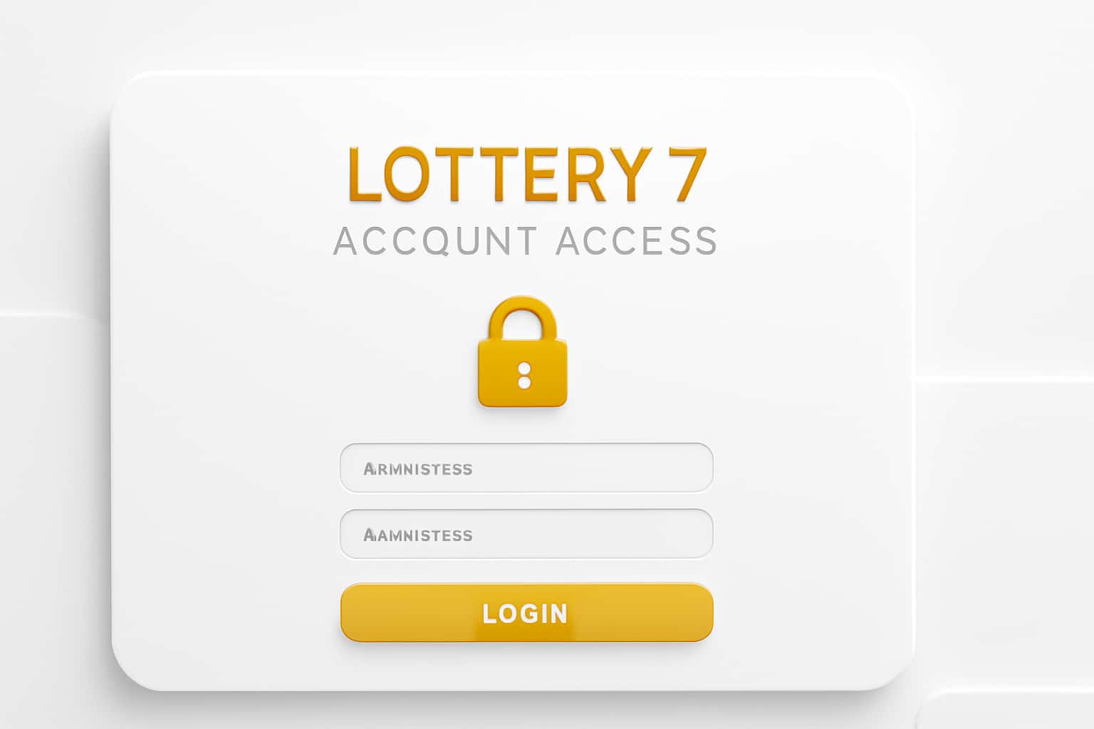 Lottery 7 Account Access Interface