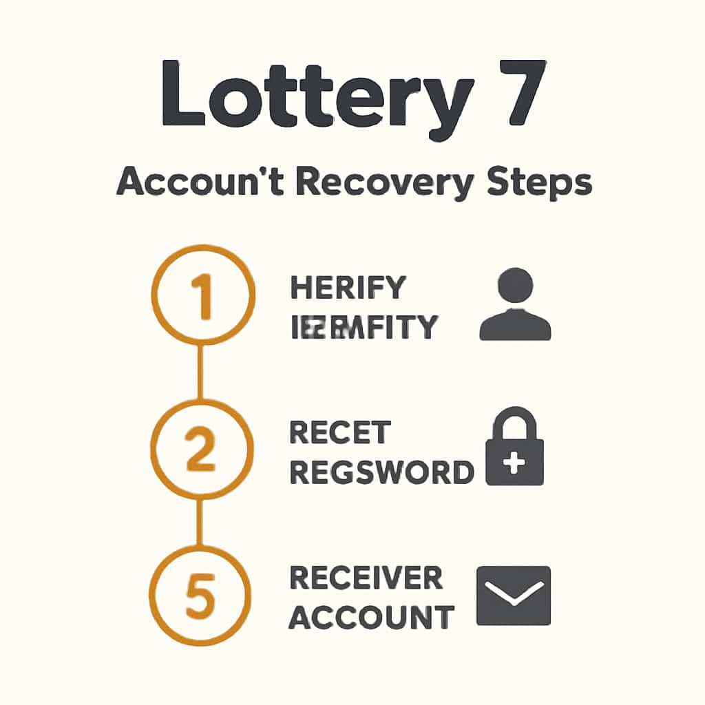 Diagram illustrating Lottery 7 account recovery process.