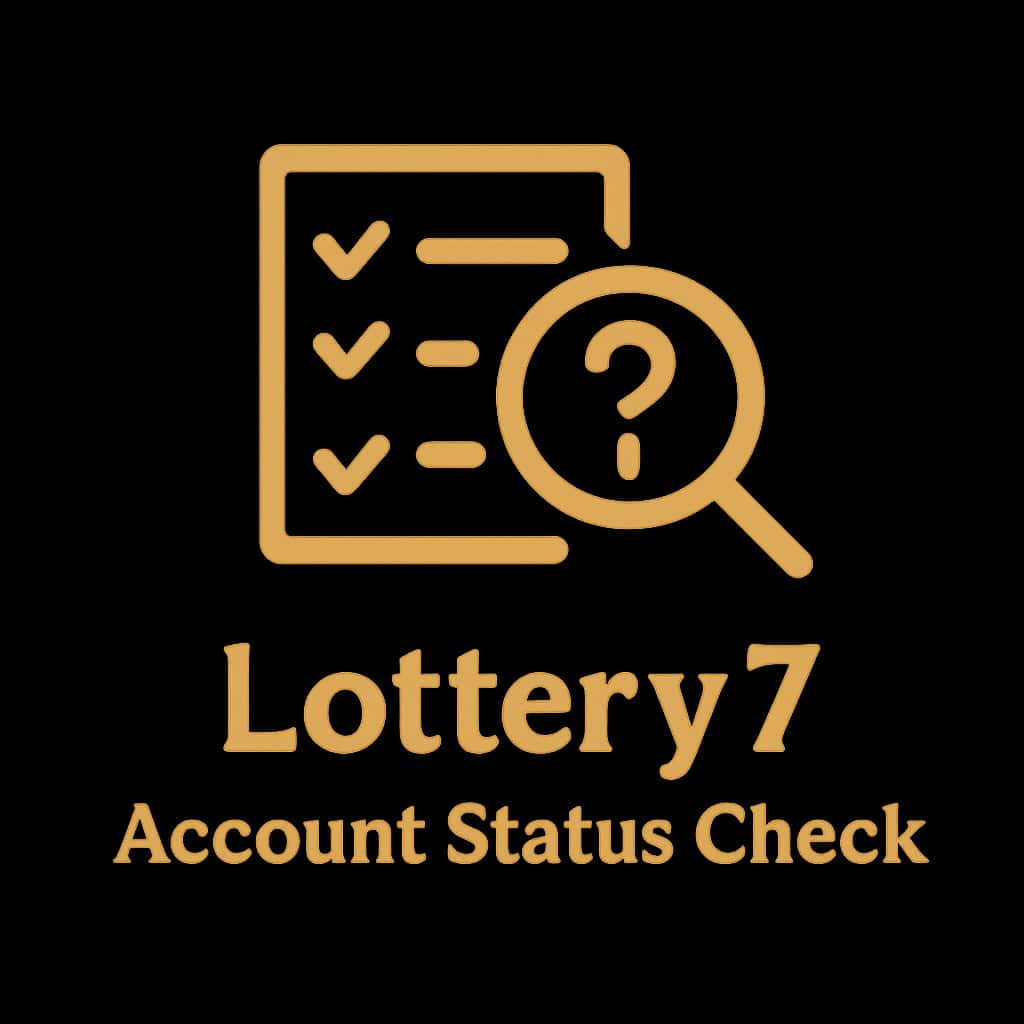 An icon representing Lottery 7 Account Status Check.