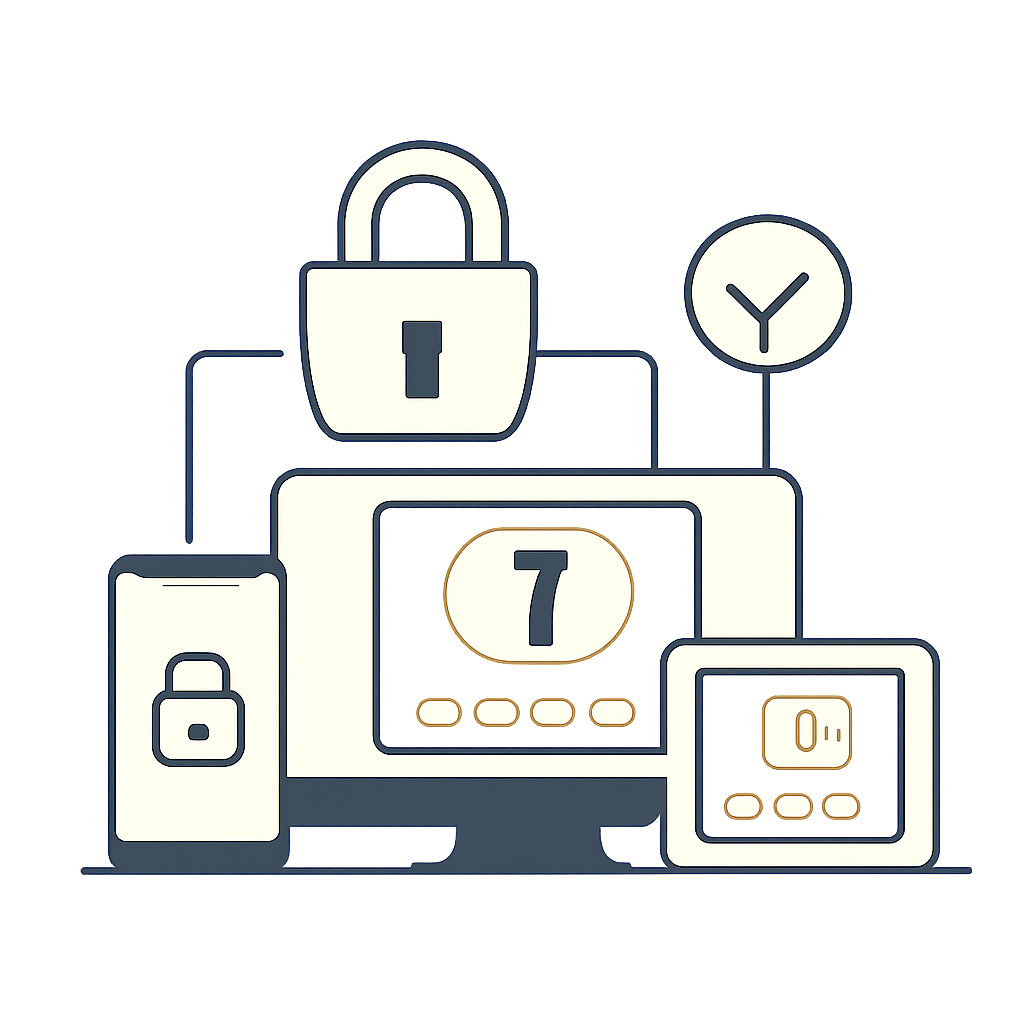A diagram illustrating the steps for checking Lottery 7 Account Status.