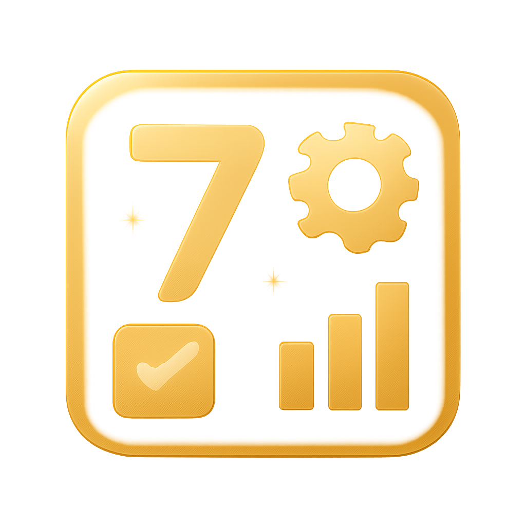 Badge representing the Lottery 7 Login Guide.