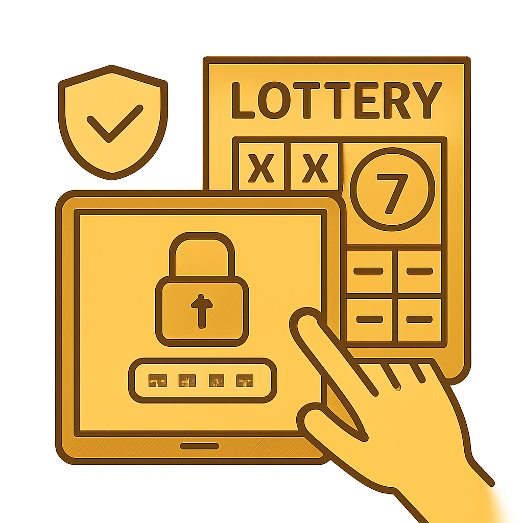 A diagram illustrating the steps for checking Lottery 7 Account Status.