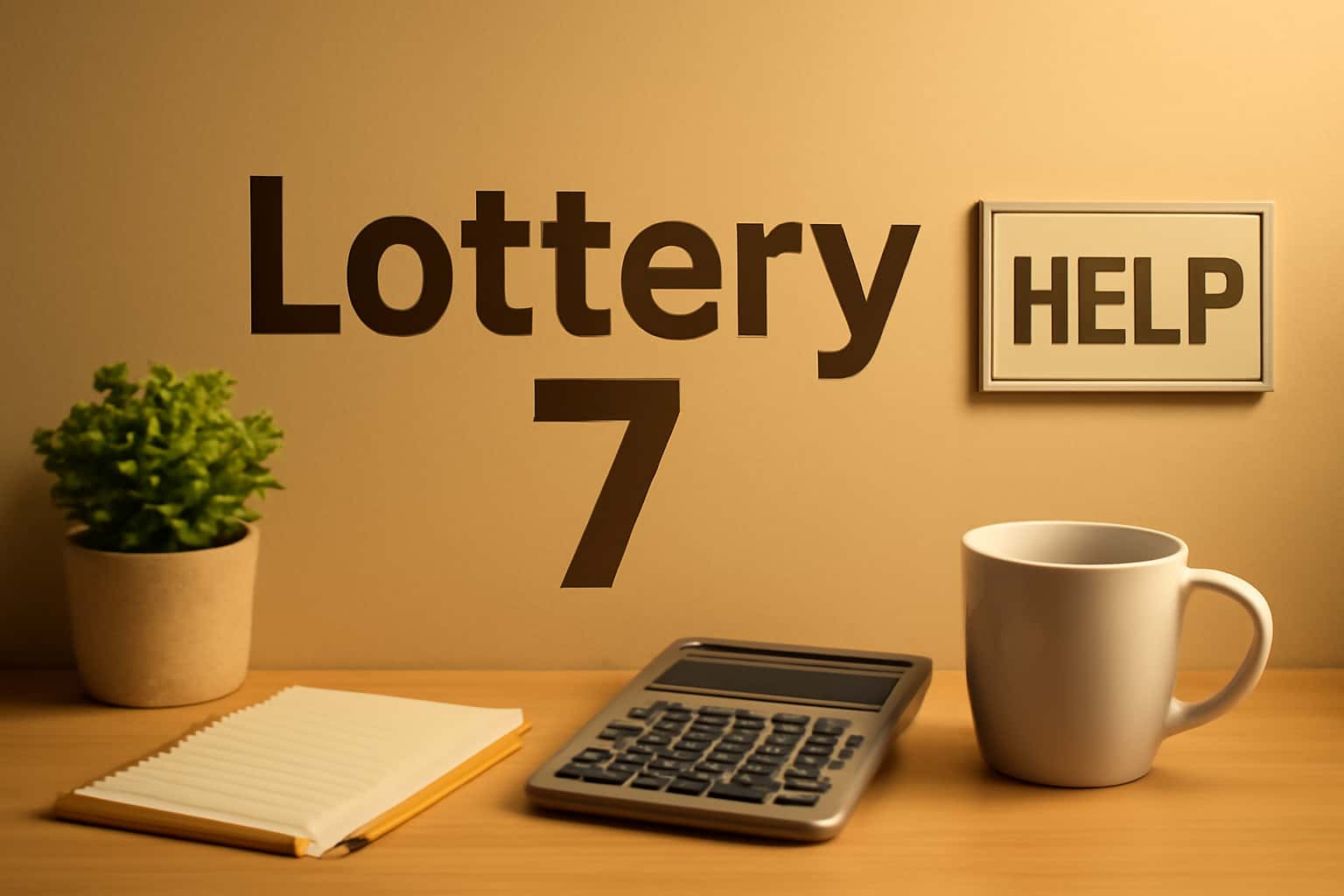 A neutral informational scene illustrating Lottery 7 Help.