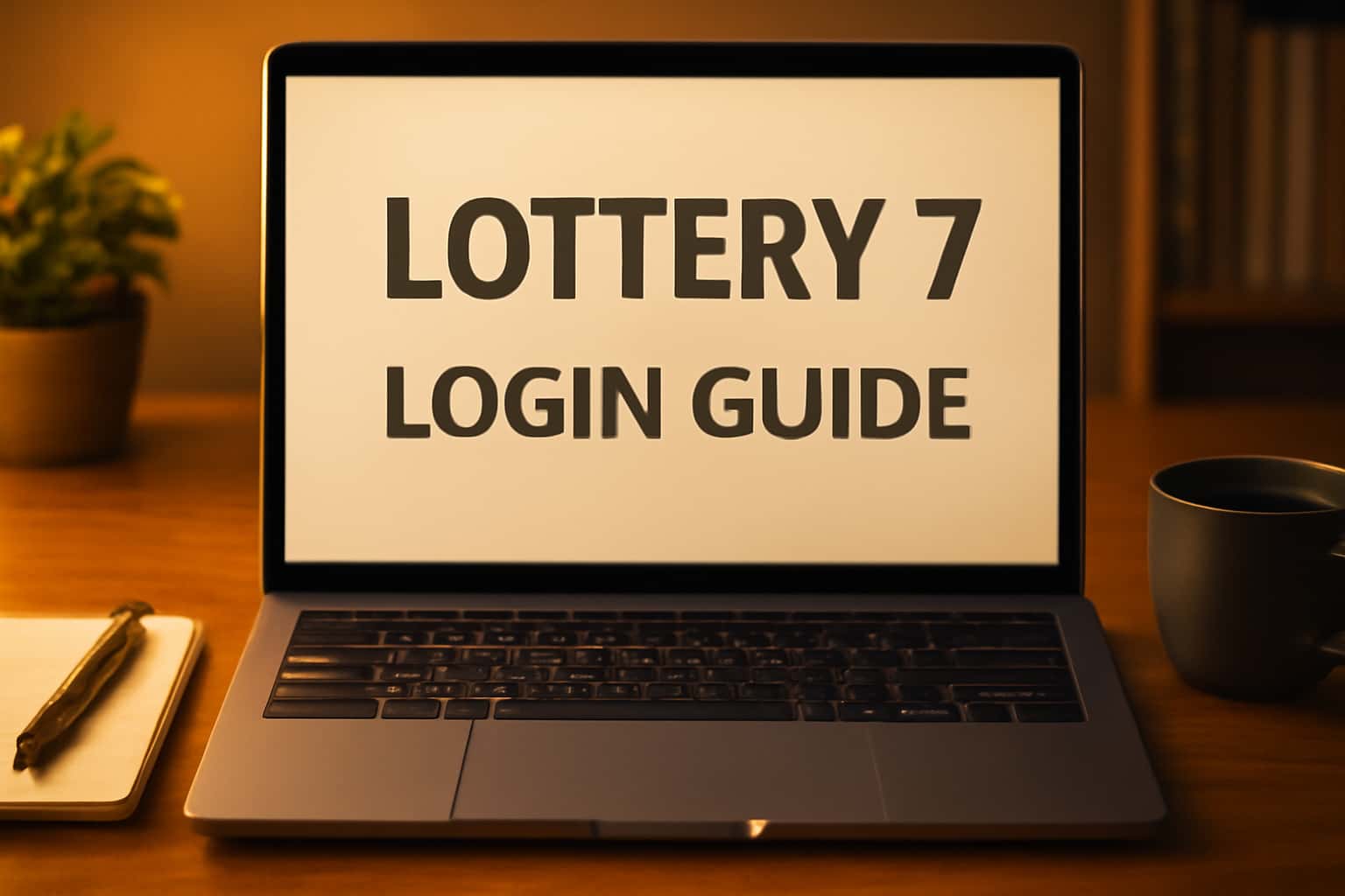 Informational scene representing the Lottery 7 Login Guide.