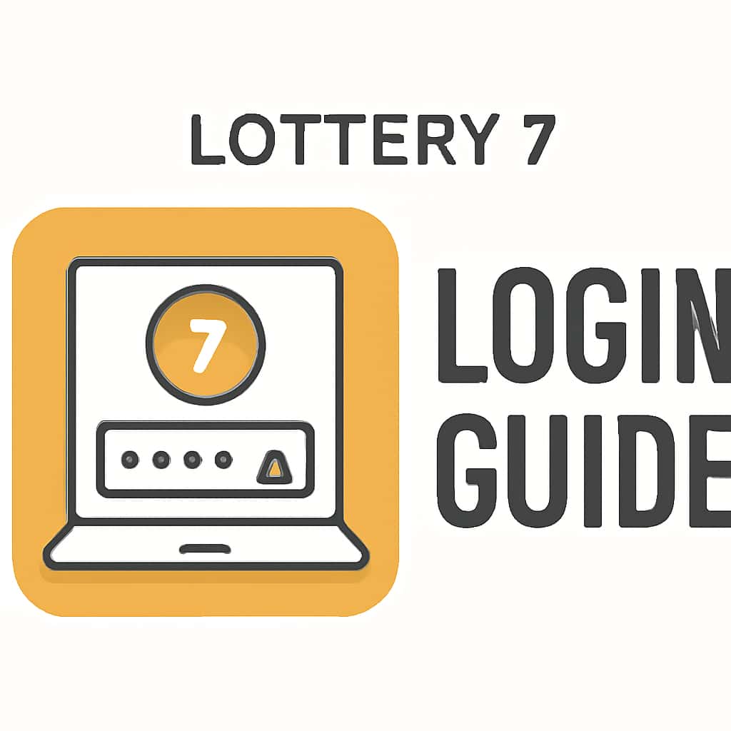 Illustration of the Lottery 7 Login process.