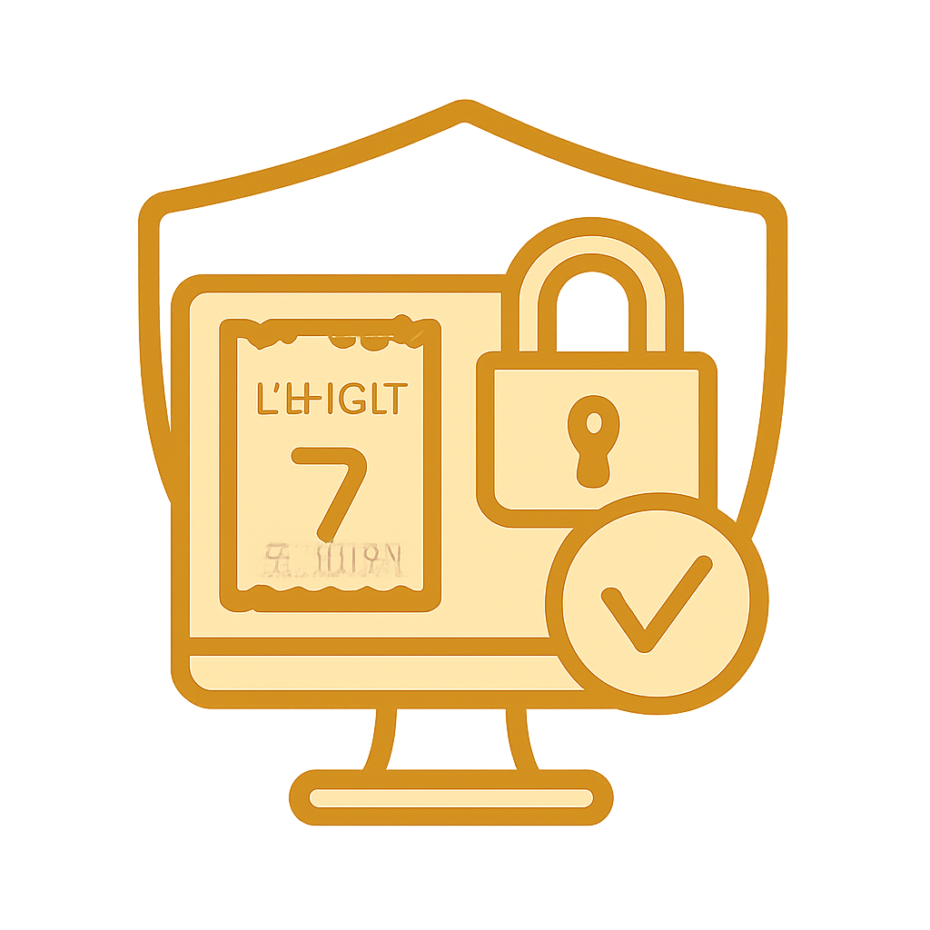 Illustration of the Lottery 7 Login process.