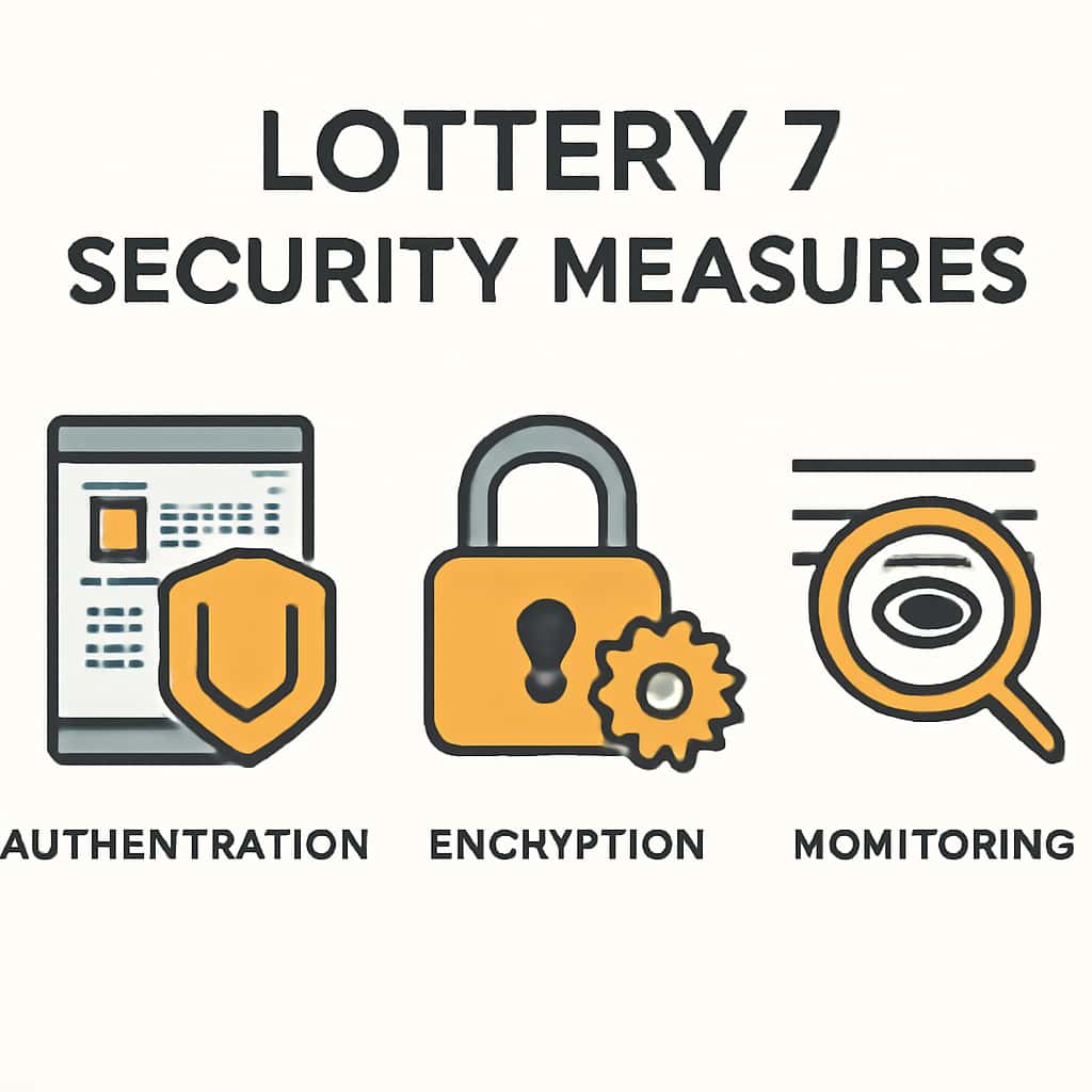 A diagram illustrating the security measures for Lottery 7.