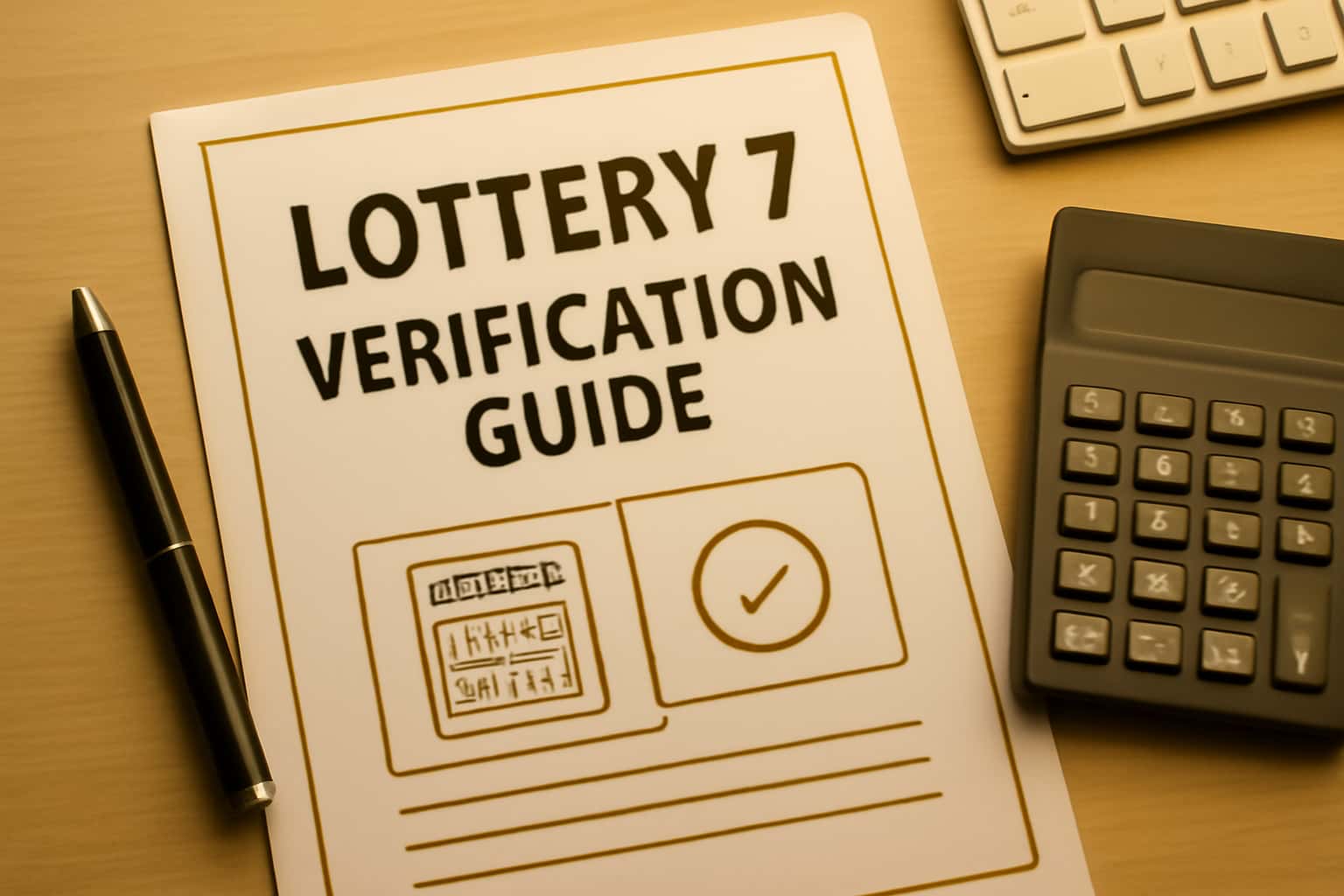 Neutral scene depicting the Lottery 7 Verification Guide.