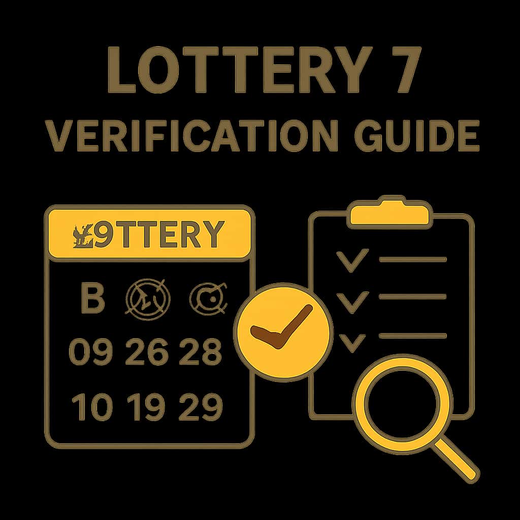 Diagram explaining Lottery 7 verification process.
