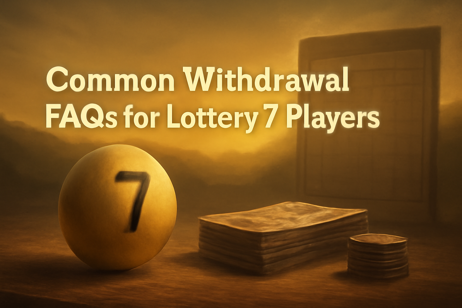 Illustration representing the concept of account lockout for Lottery 7.