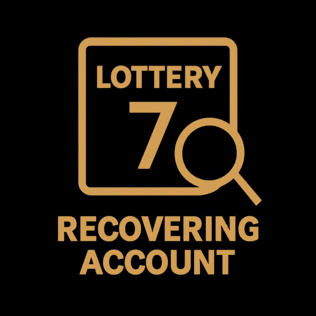 Icon representing help for recovering Lottery 7 Account.