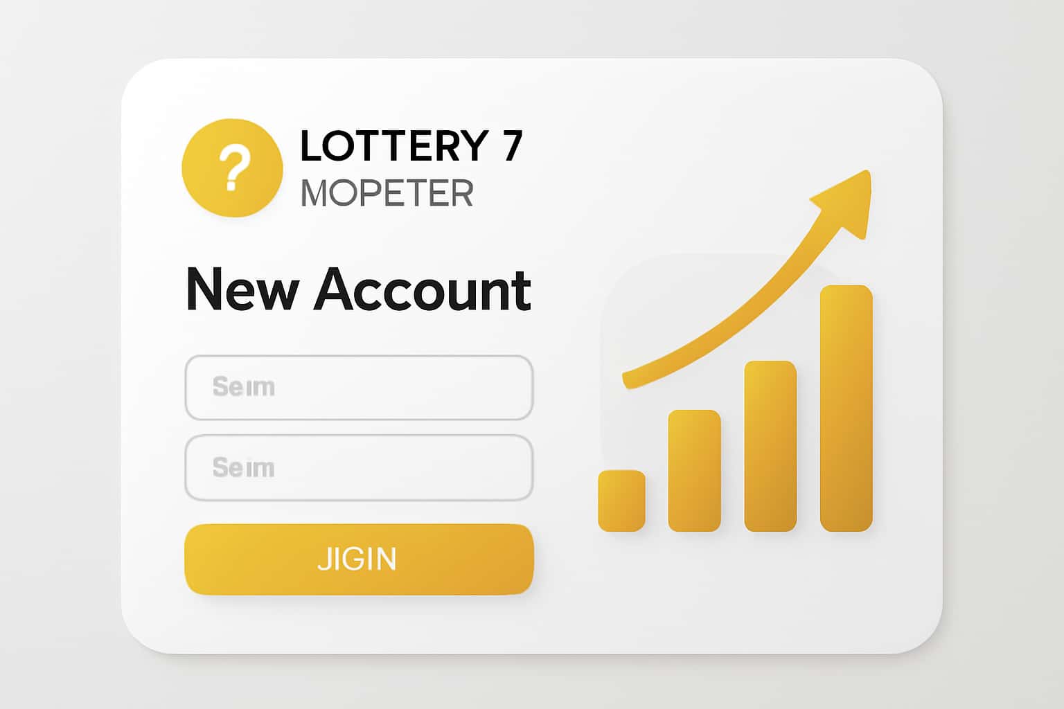 Lottery 7 Register - New Account Interface