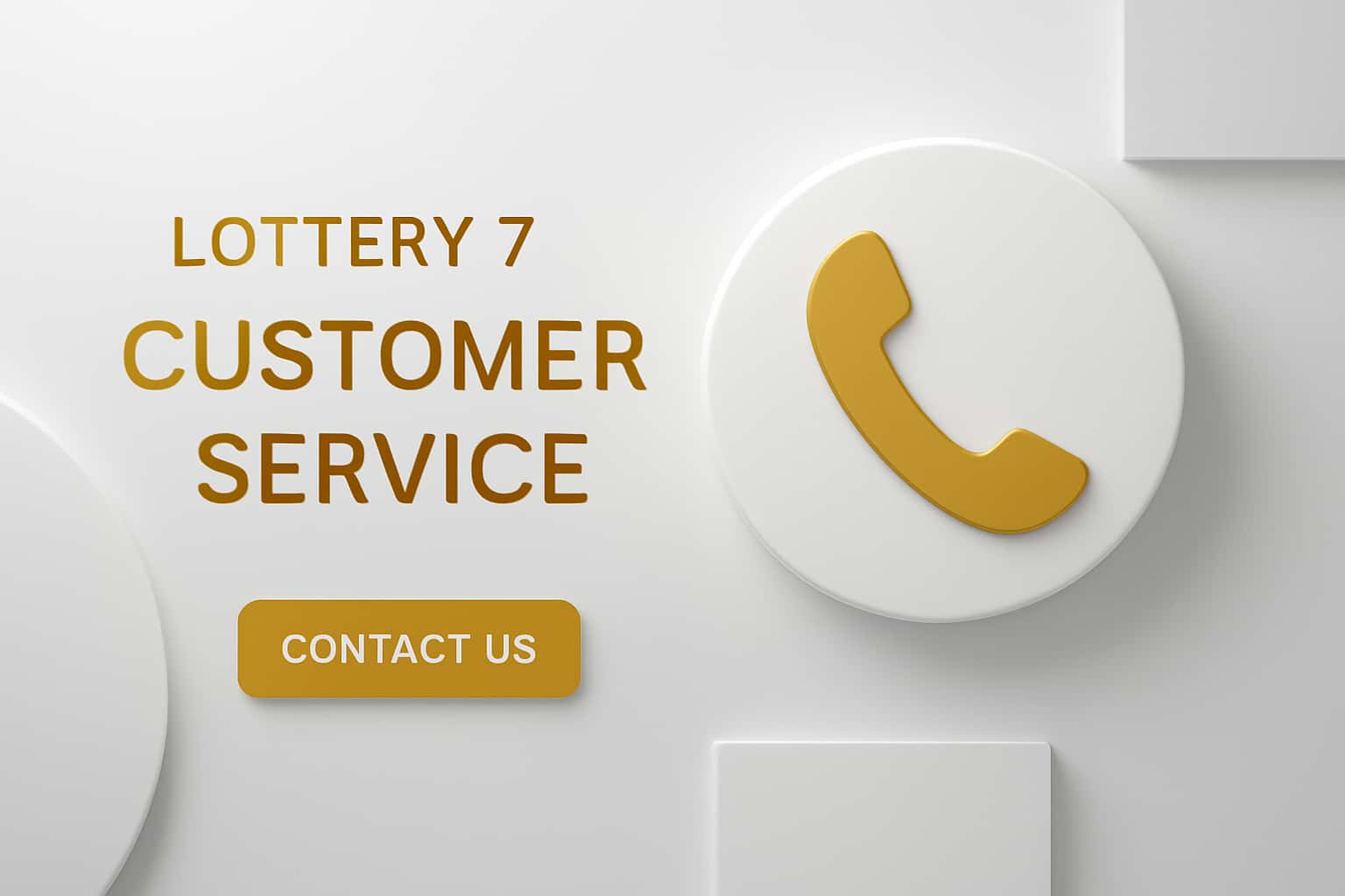 Lottery 7 Customer Service Interface